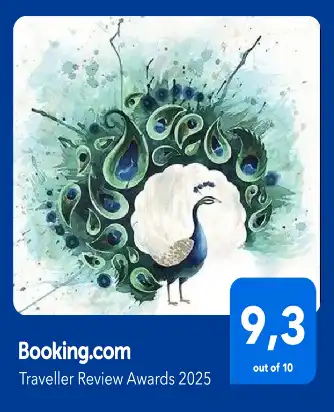 Booking.com Traveller Review Award 2025 Le Fier Paon 9.3 van de 10.